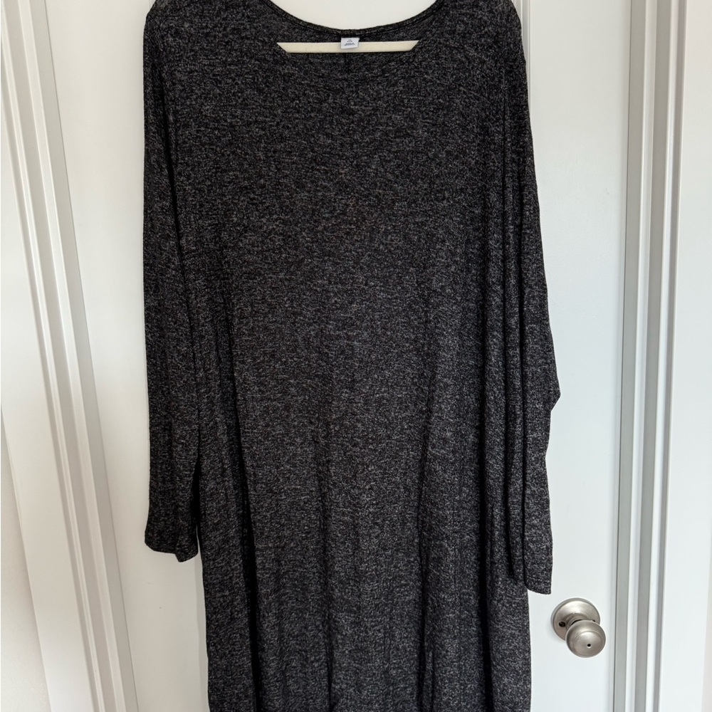 NWT Old Navy Charcoal Long Sleeve Dress